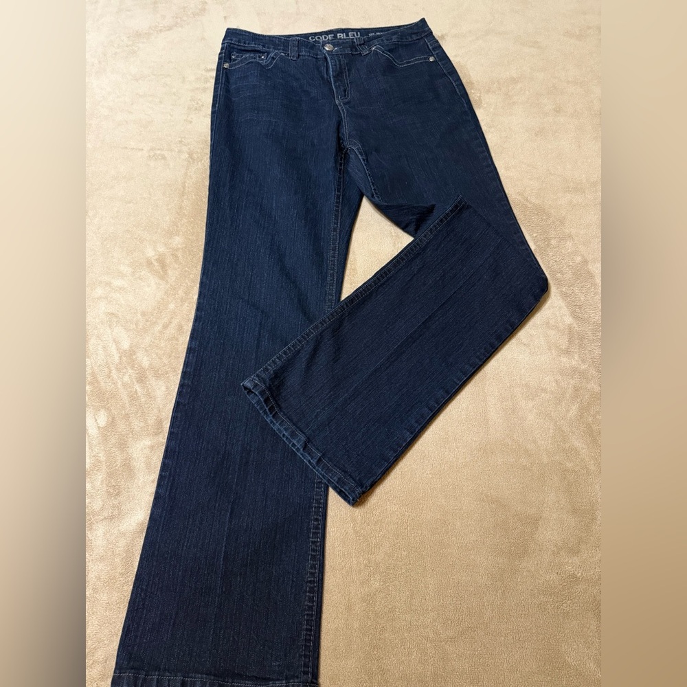 Code Bleu Dark Indigo Boot Cut Jeans - image 1